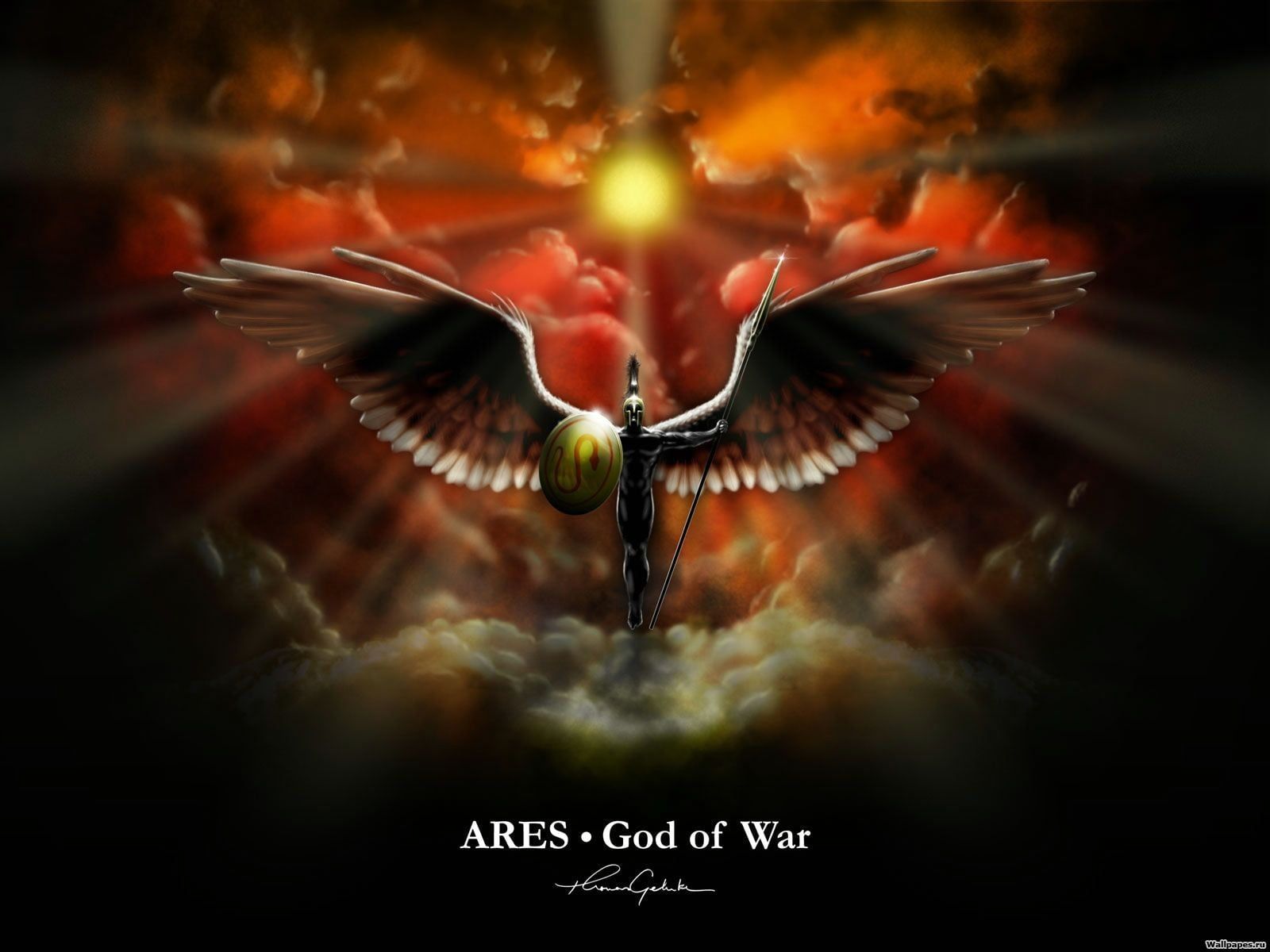 Ares God of War illustration, Ares, Greek mythology, mythology