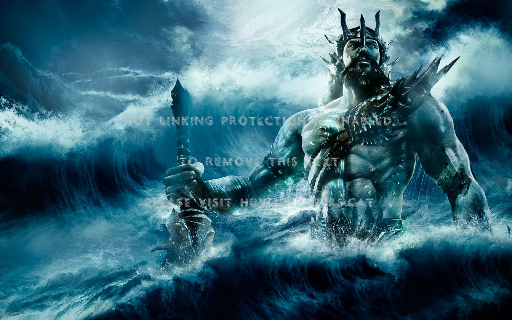 poseidon water greek god abstract fantasy