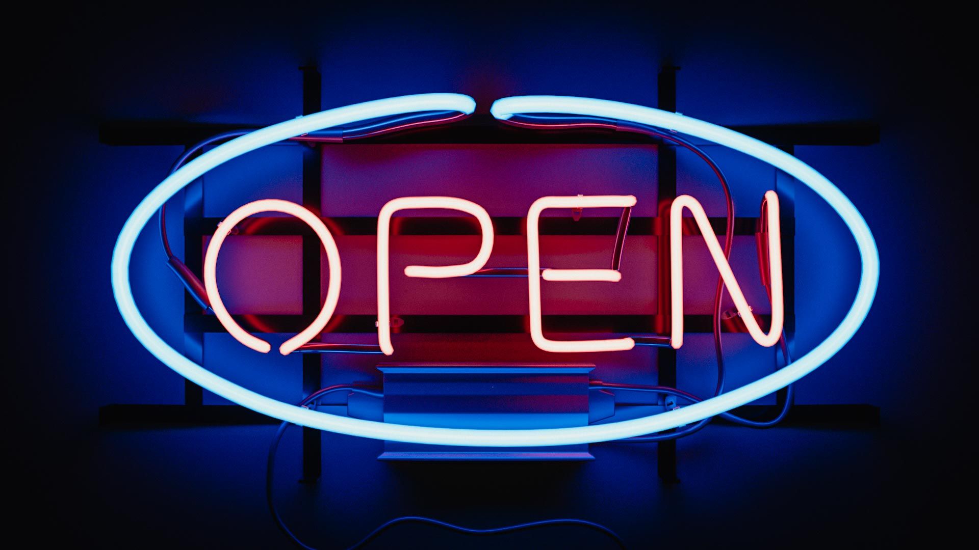 Open Neon Sign HD Wallpapers 66625 1920x1080px