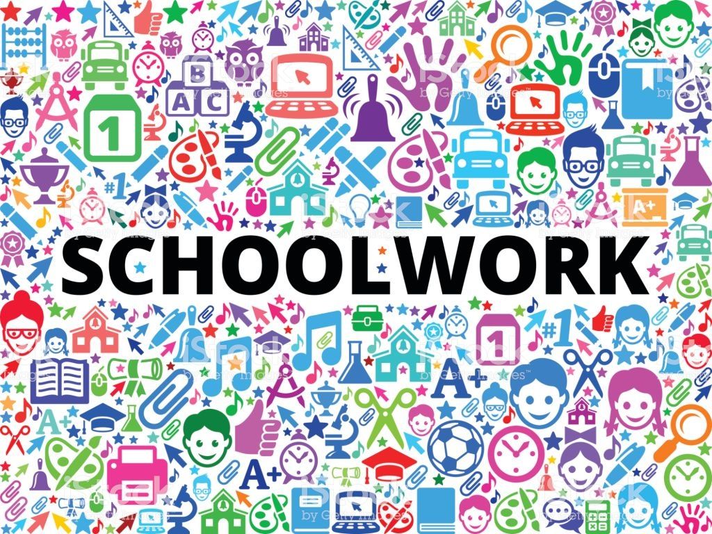 Schoolwork School And Education Vector Icon Background Stock