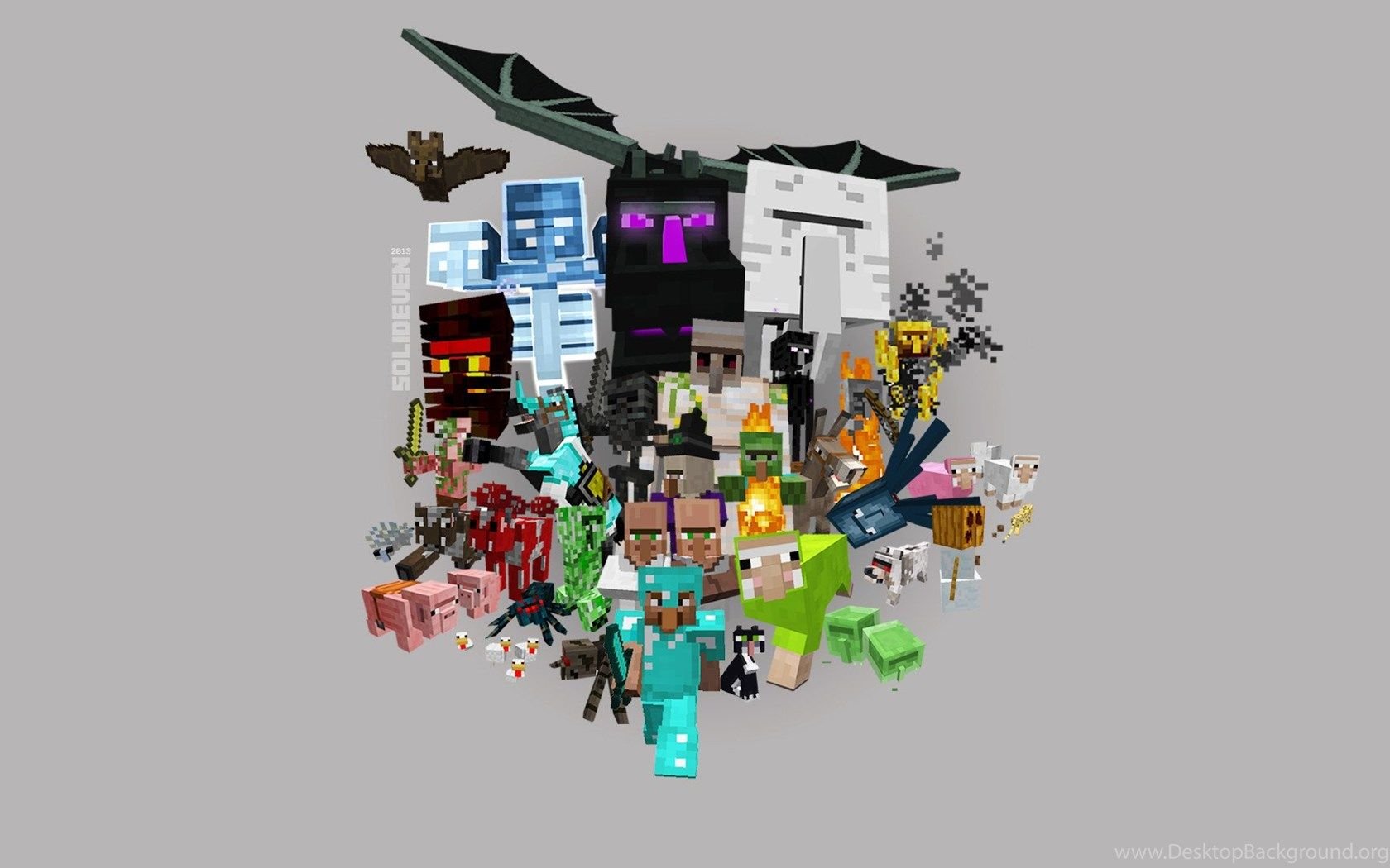 Minecraft Wallpaper Mobs Desktop Background