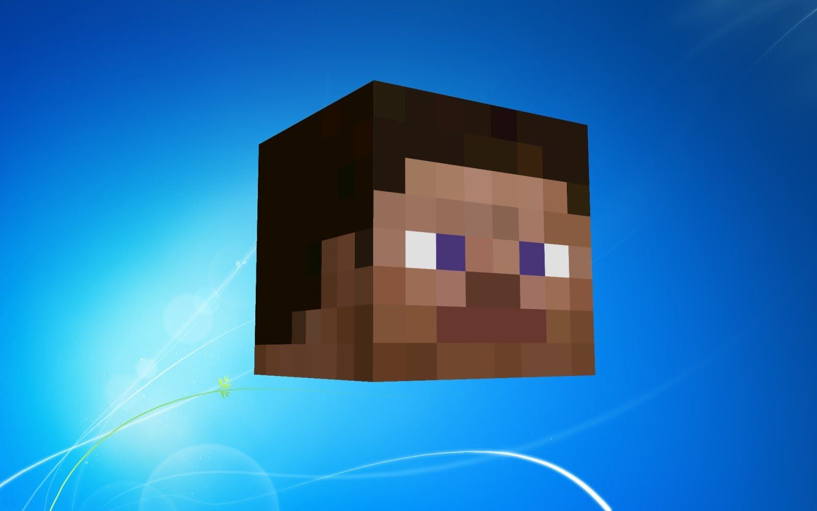 Steve Minecraft Wallpaper Steve Blue Background