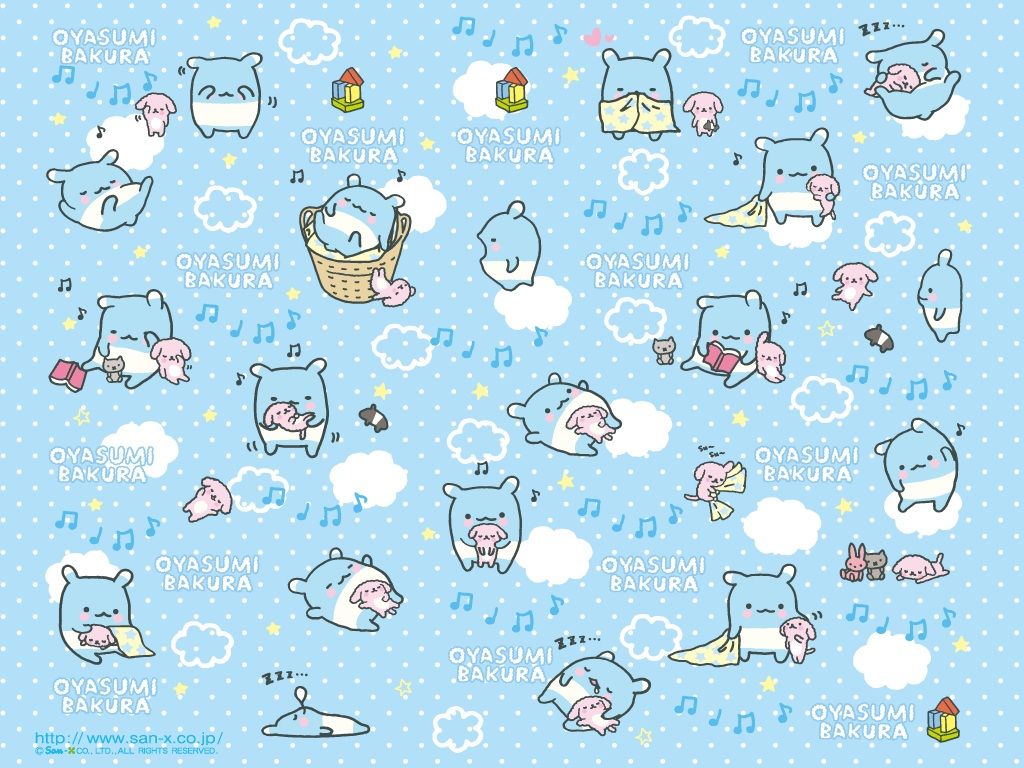 Cute Light Blue Kawaii Wallpapers Wallpaper Cave