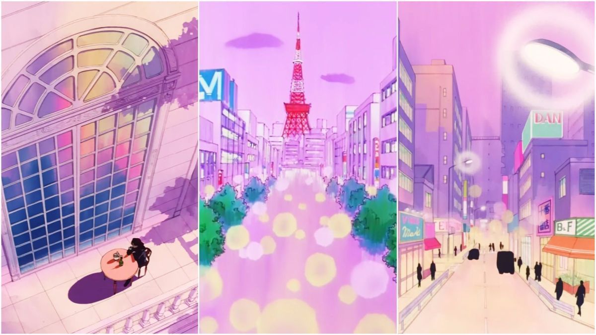 anime image: Anime Aesthetic Background City