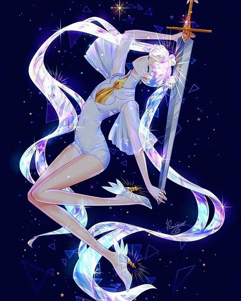 I die with this arts Sailor moon x Houseki no kuni! Credits