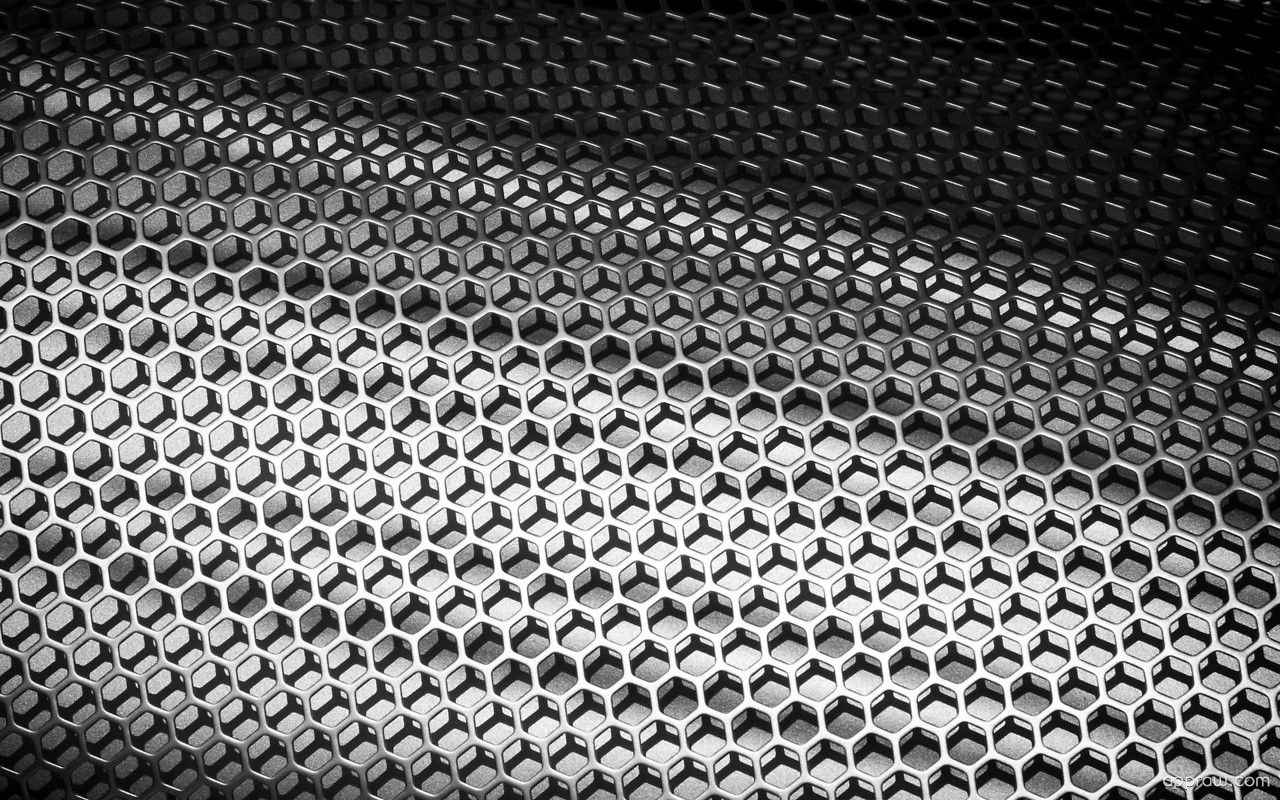 Metal Hexagon Grid Wallpaper download HD Wallpaper