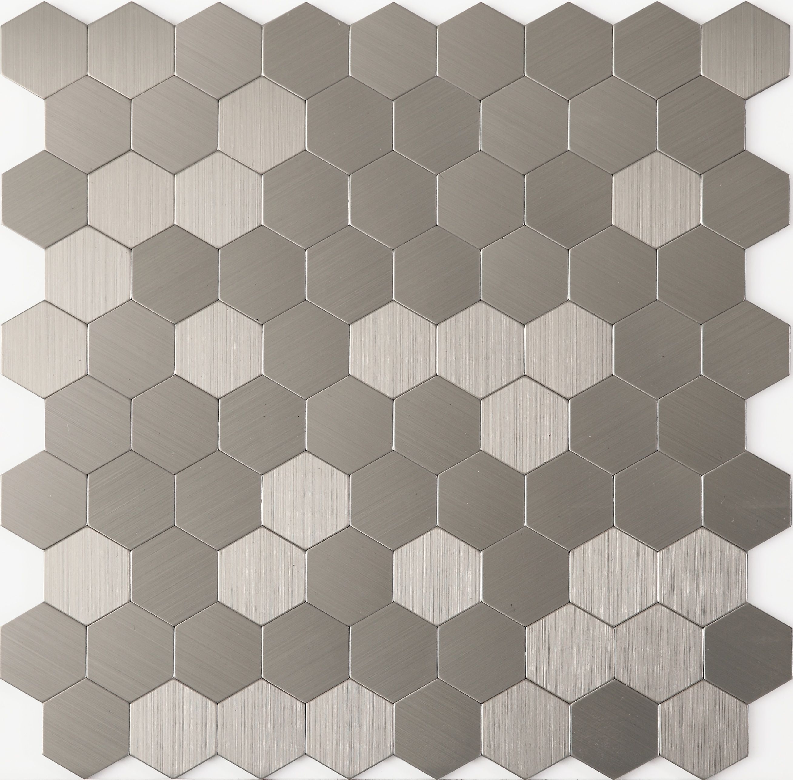 Self adhesive kitchen backsplash tiles, Hexagon metal mosaic tiles