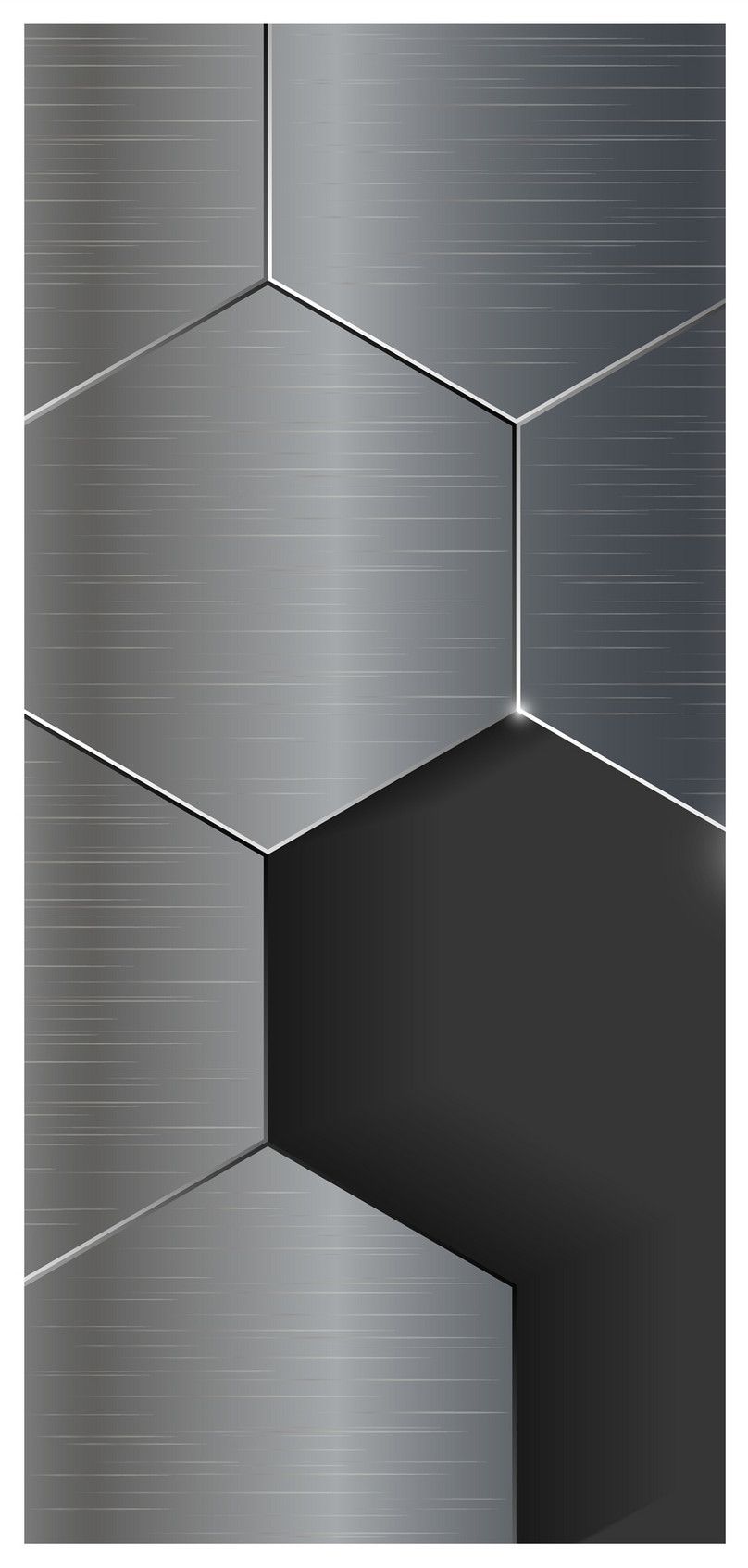 hexagonal metal pattern mobile phone wallpaper background image