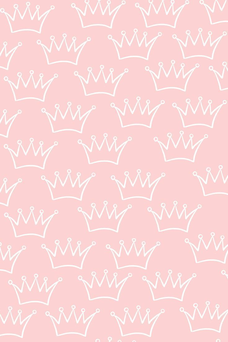 White crowns on pink wallpaper #pink #colour #color #pinkaesthetic
