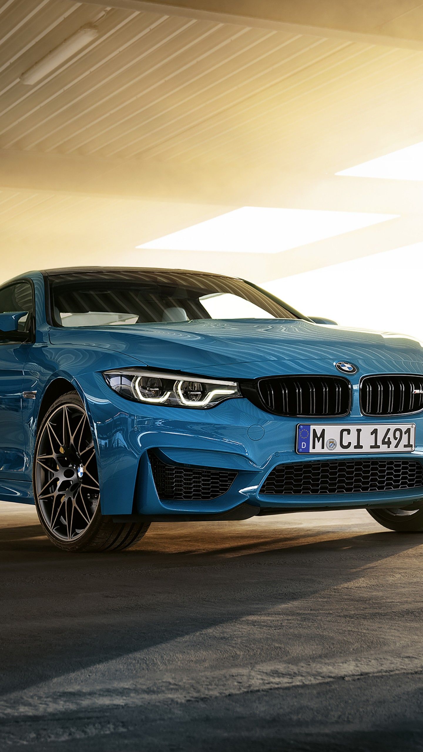 Wallpaper BMW M4 Coupe, Heritage Edition, Blue, 4K
