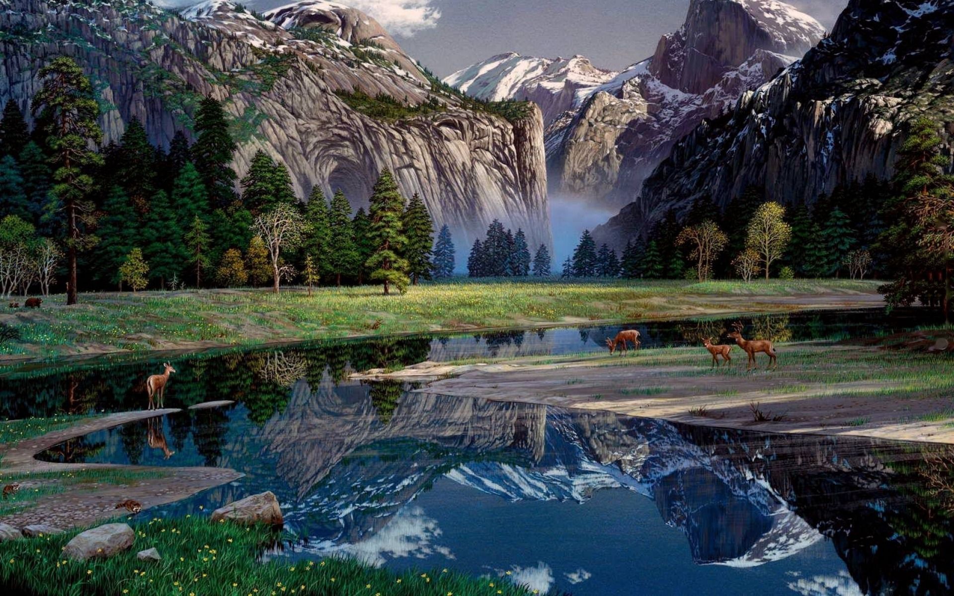 Delightful Yosemite Spring wallpaper. Delightful Yosemite Spring