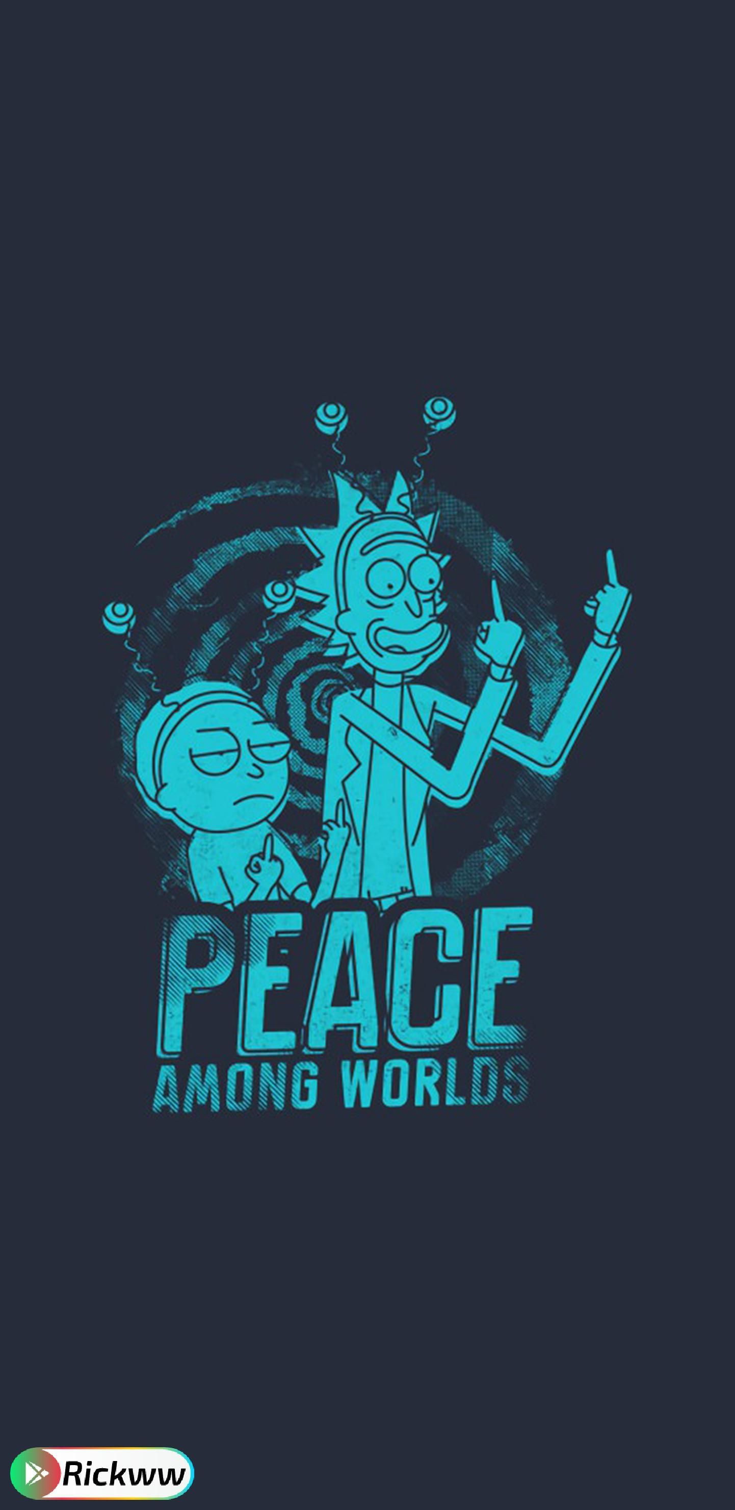 Peace among worlds Rickww and Morty Wallpaper 2k 4k