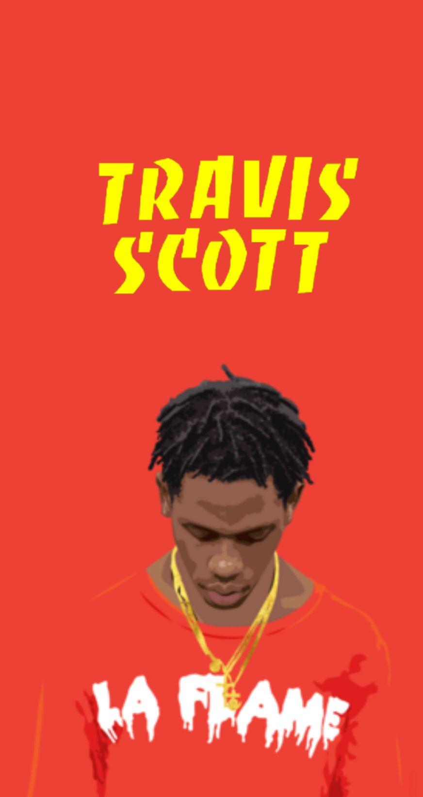 Travis Scott LA Flame Wallpaper Free Travis Scott LA Flame Background