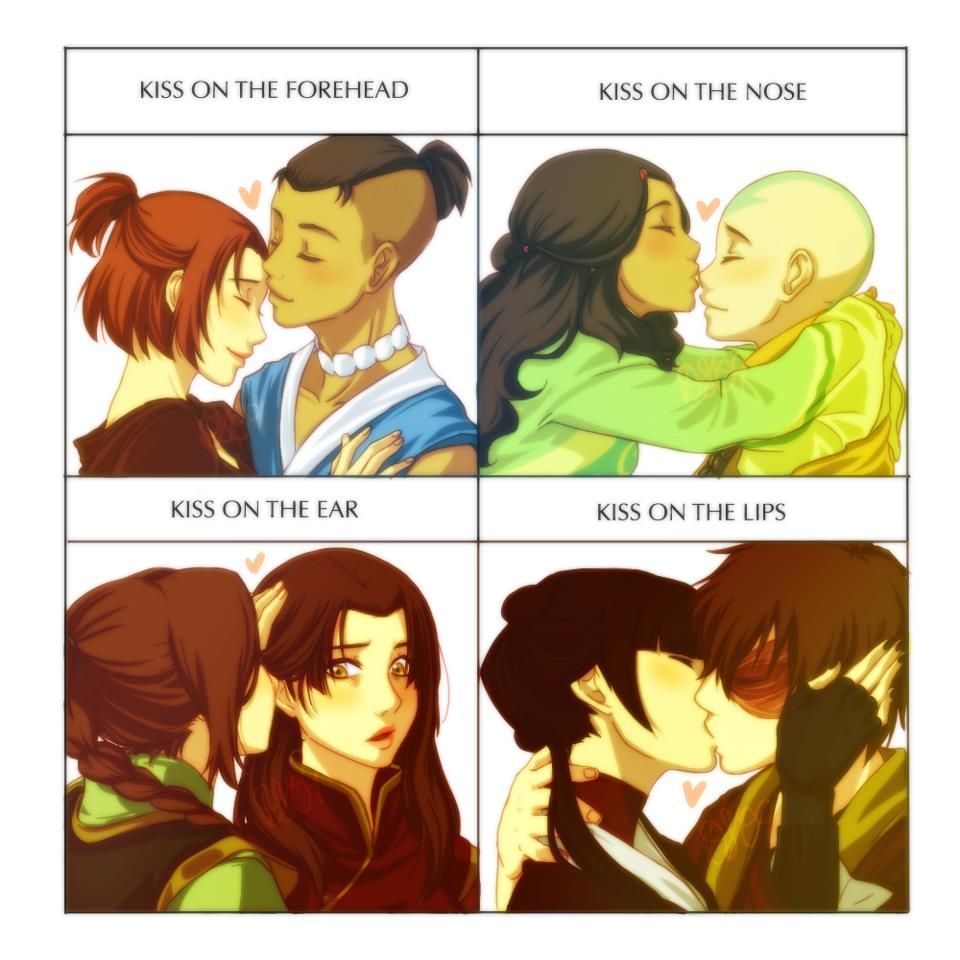 Sokka x Suki, Aang x Katara, Azula x Ty Lee, Zuko x Mei