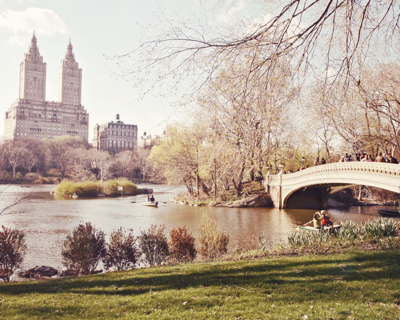 Free download New York City Photo Bow Bridge Print Central Park