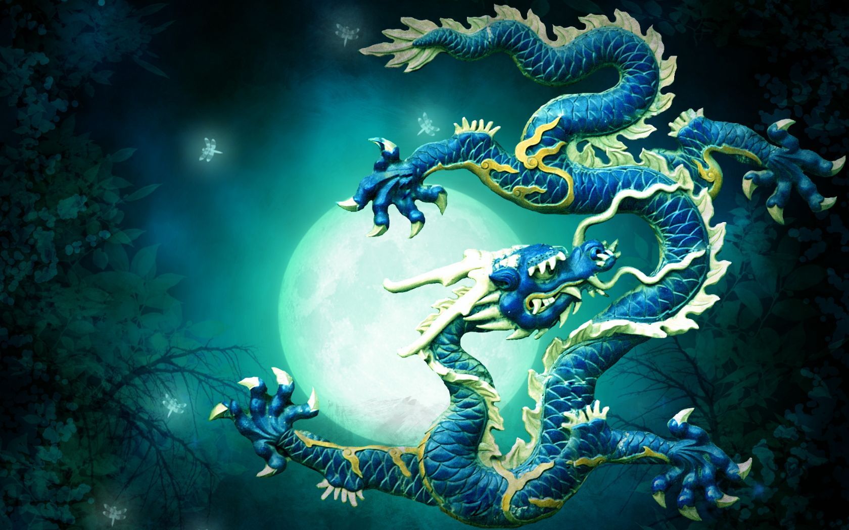 Blue Chinese Dragon Wallpaper Free Blue Chinese Dragon