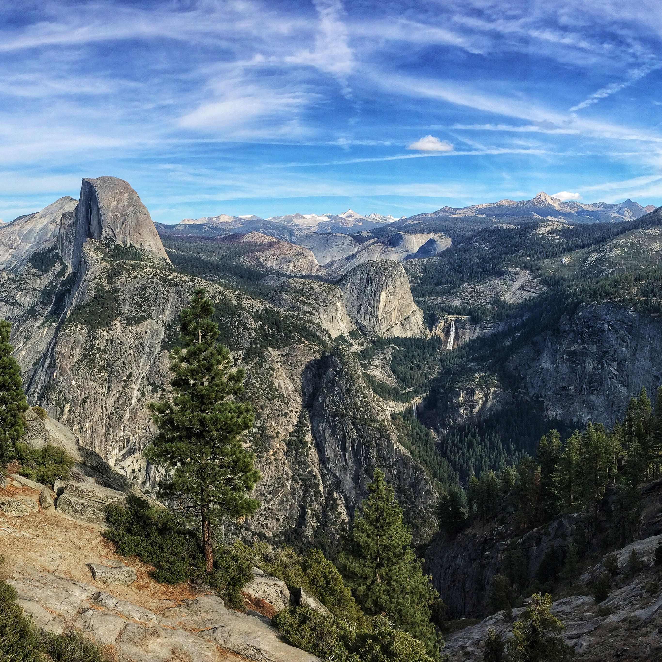Summer Mountain Yosemite Nature Cloud Sky Wallpaper