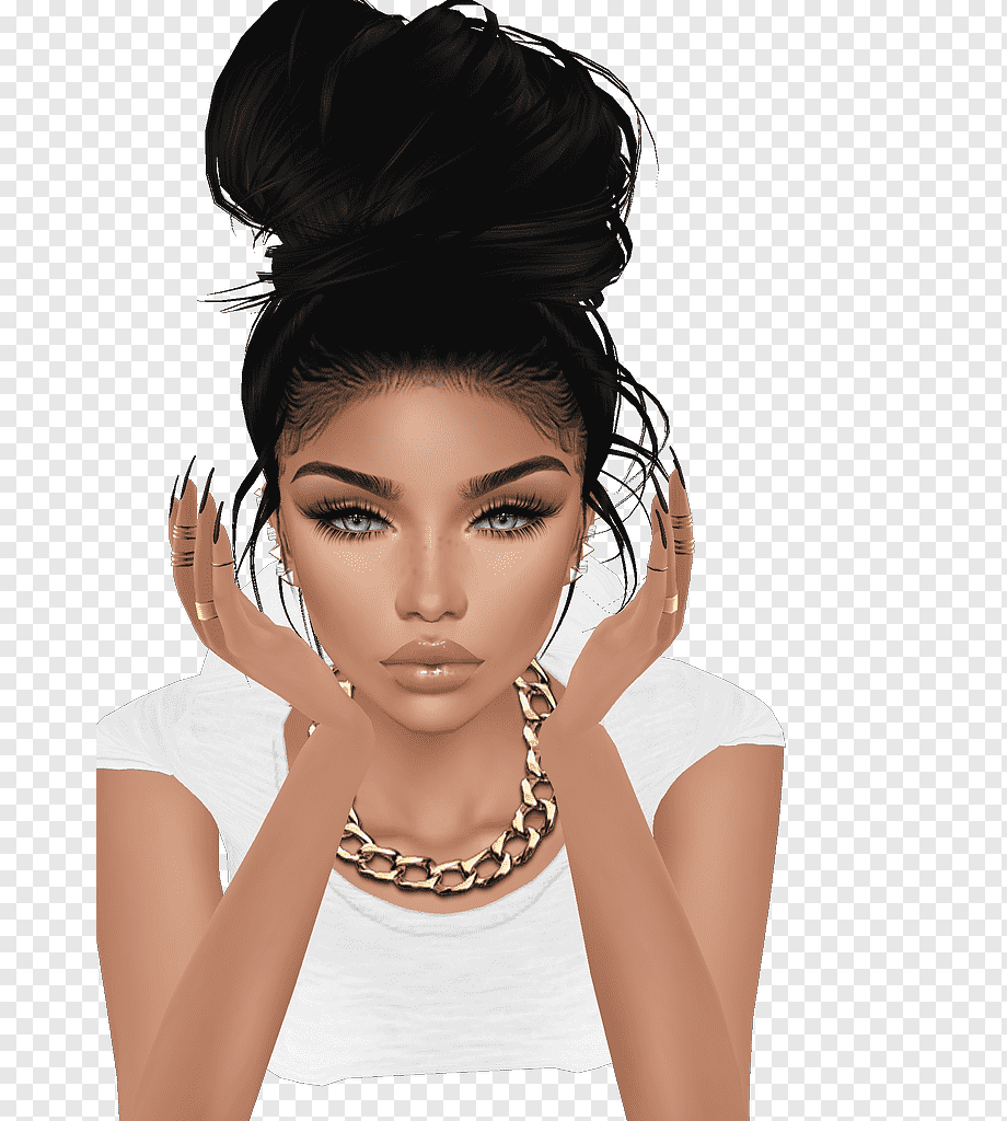 IMVU Second Life Avatar Online chat, avatar, heroes, black Hair, fictional Character png