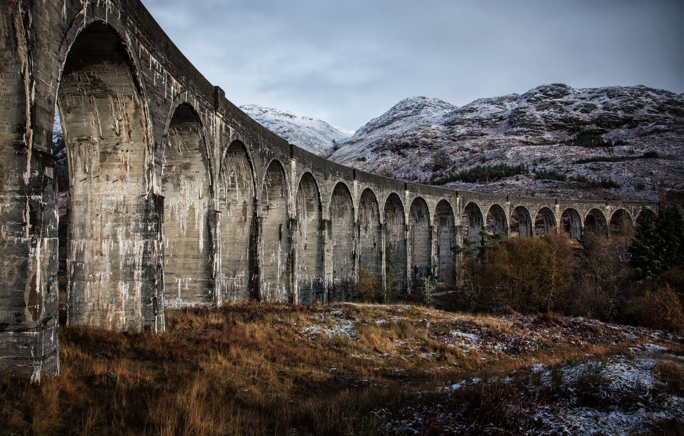 Wallpaper Bridge, Glenfinnan, viaduct image for desktop, section