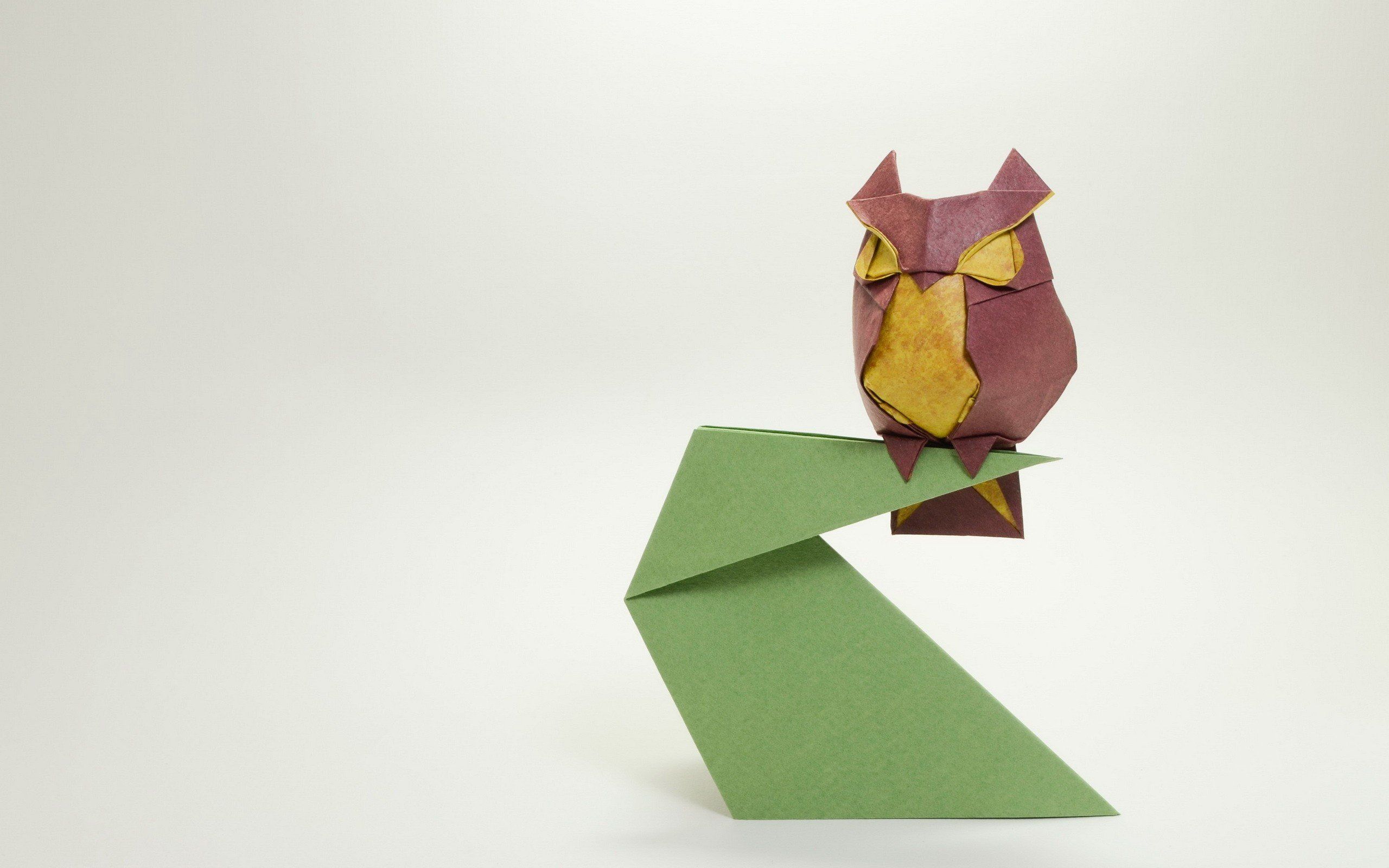 animals, Origami, Paper, Owl HD Wallpaper / Desktop and Mobile