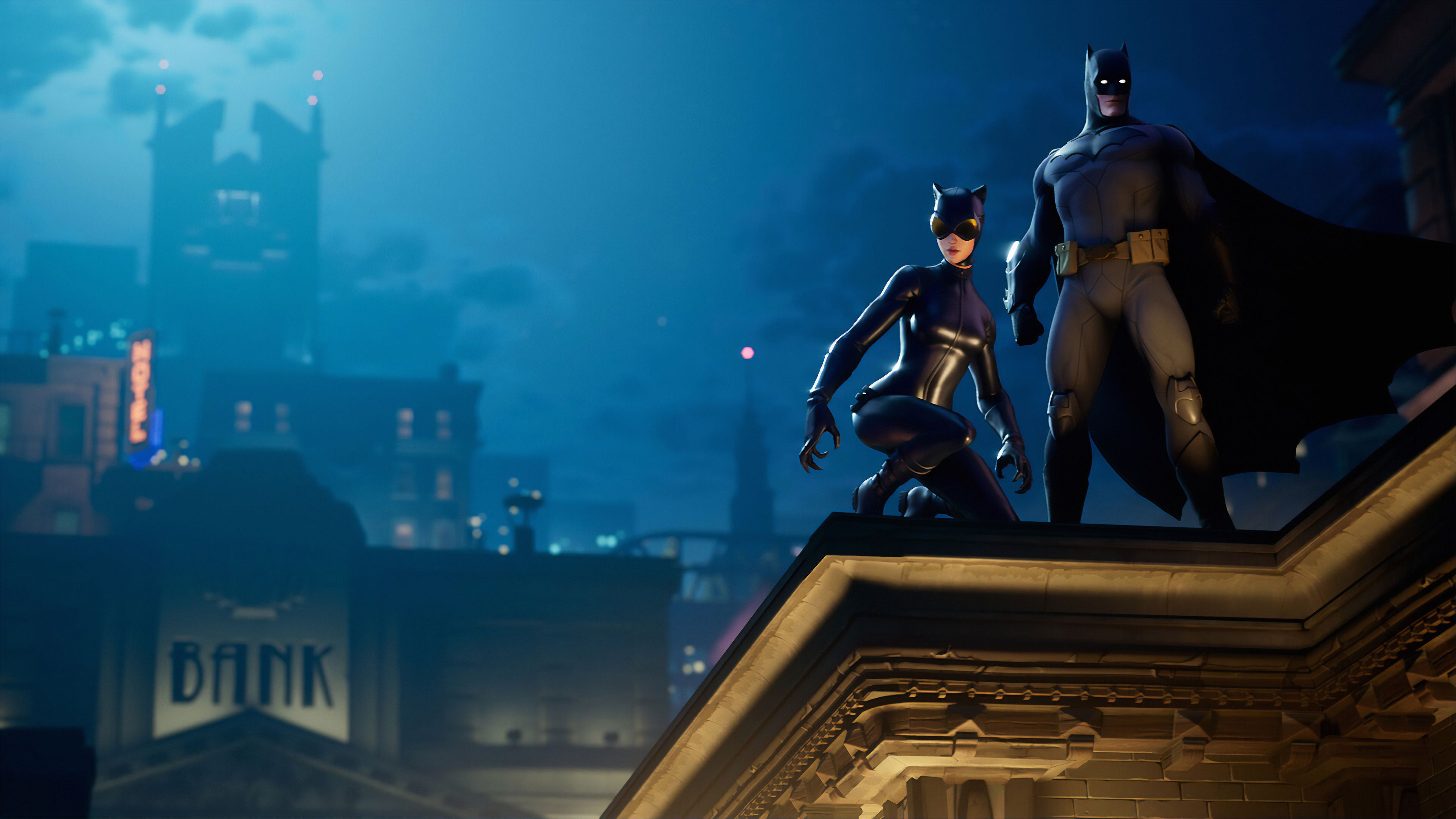 Fortnite 2019 Batman Catwoman 1680x1050 Resolution HD 4k