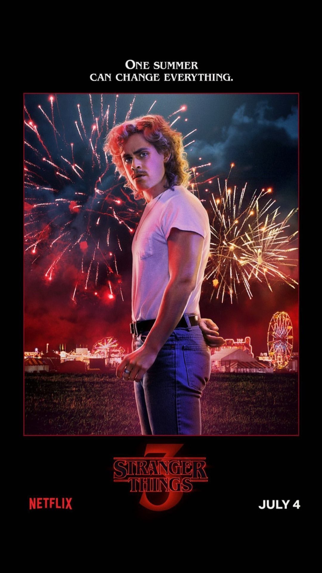 Billy Hargrove's promo poster for Stranger Things 3. Stranger