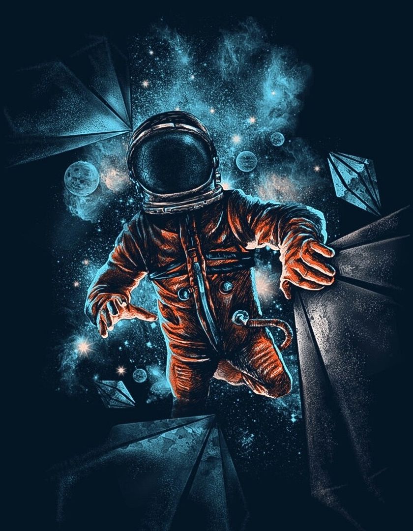 Astronaut Anime Wallpaper