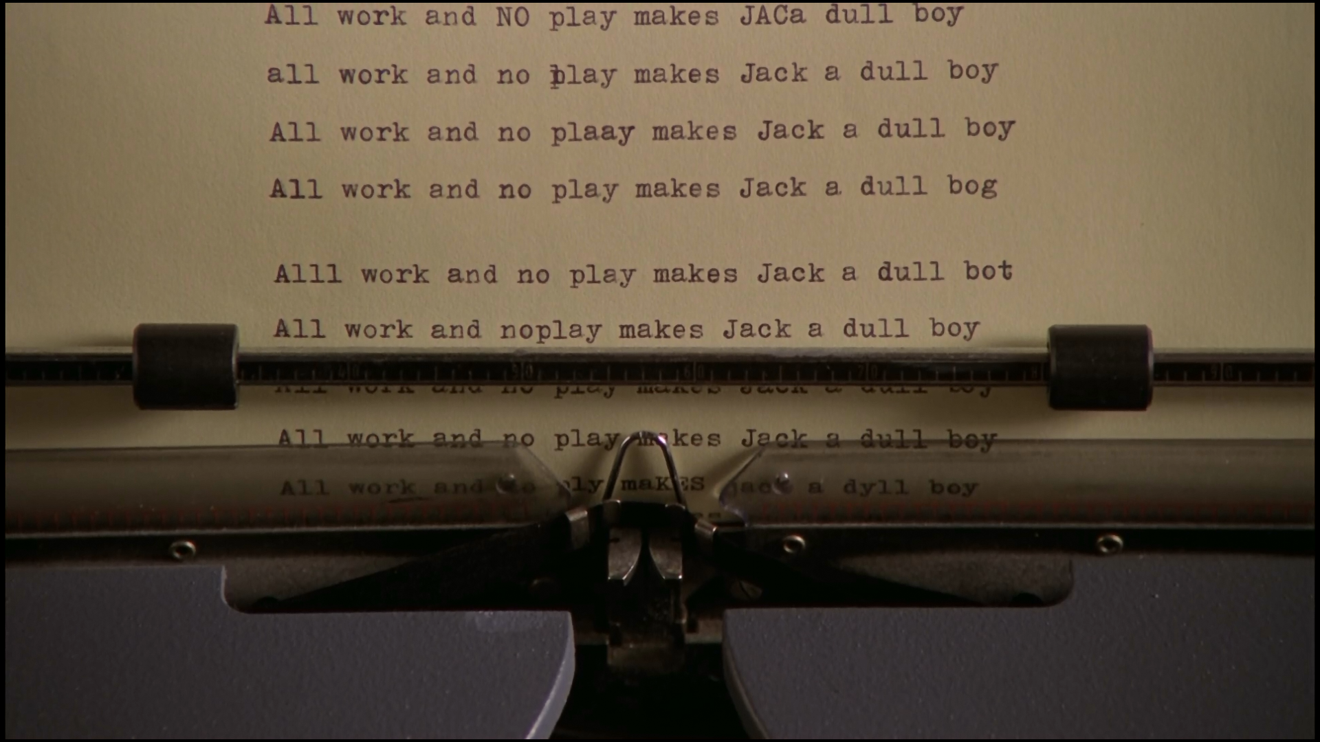All Work And No Play Makes Jack A Dull Boy W Wallpaper