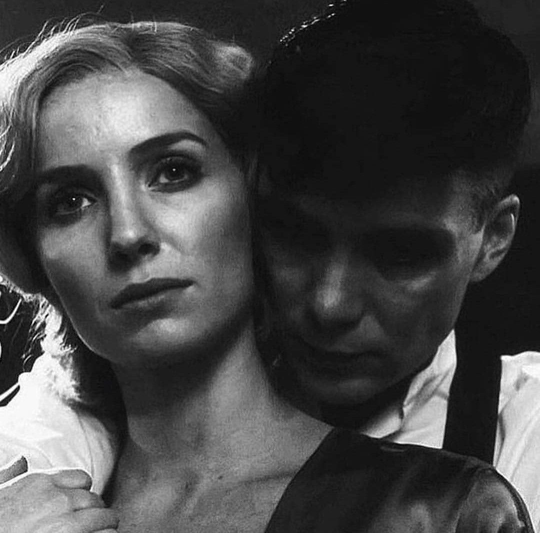 Thomas Shelby and Grace from Peaky Blinders. Студийные портреты