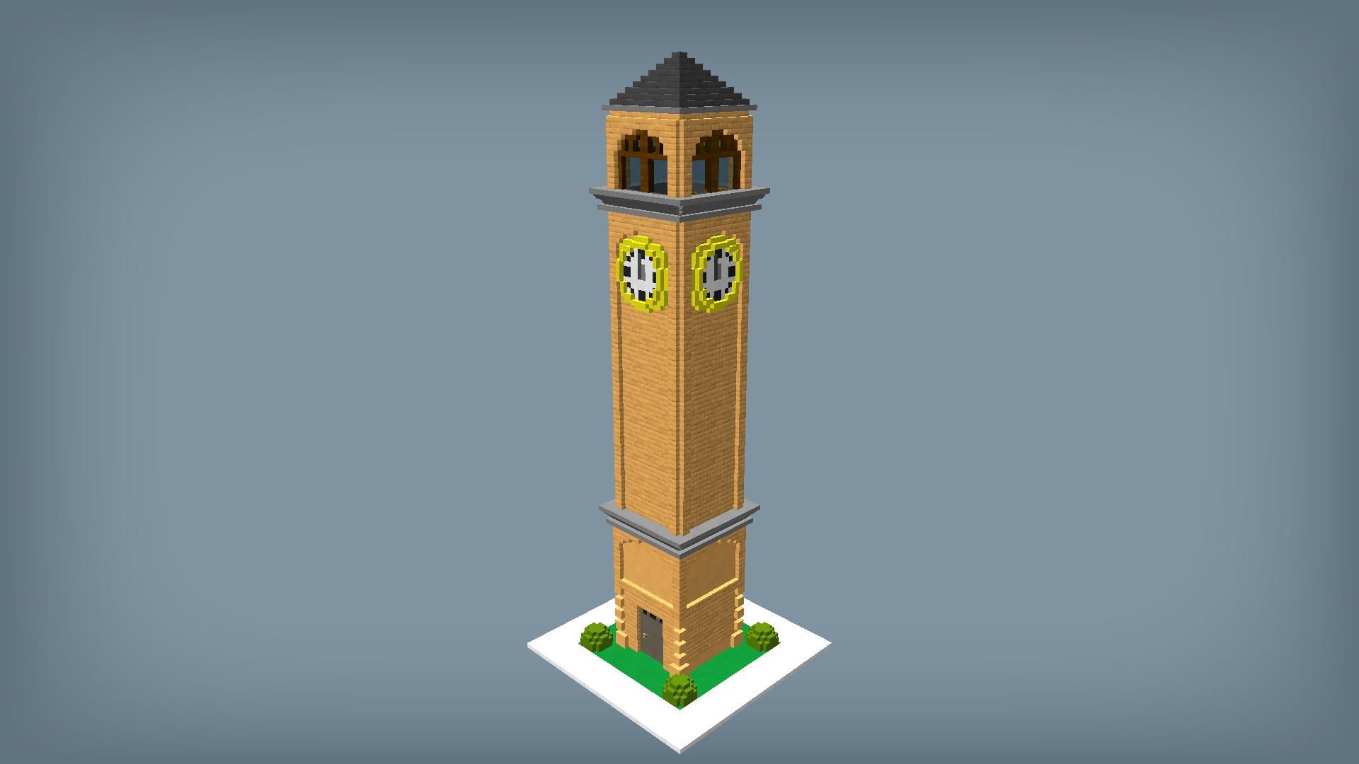 fortnite clock tower minecraft