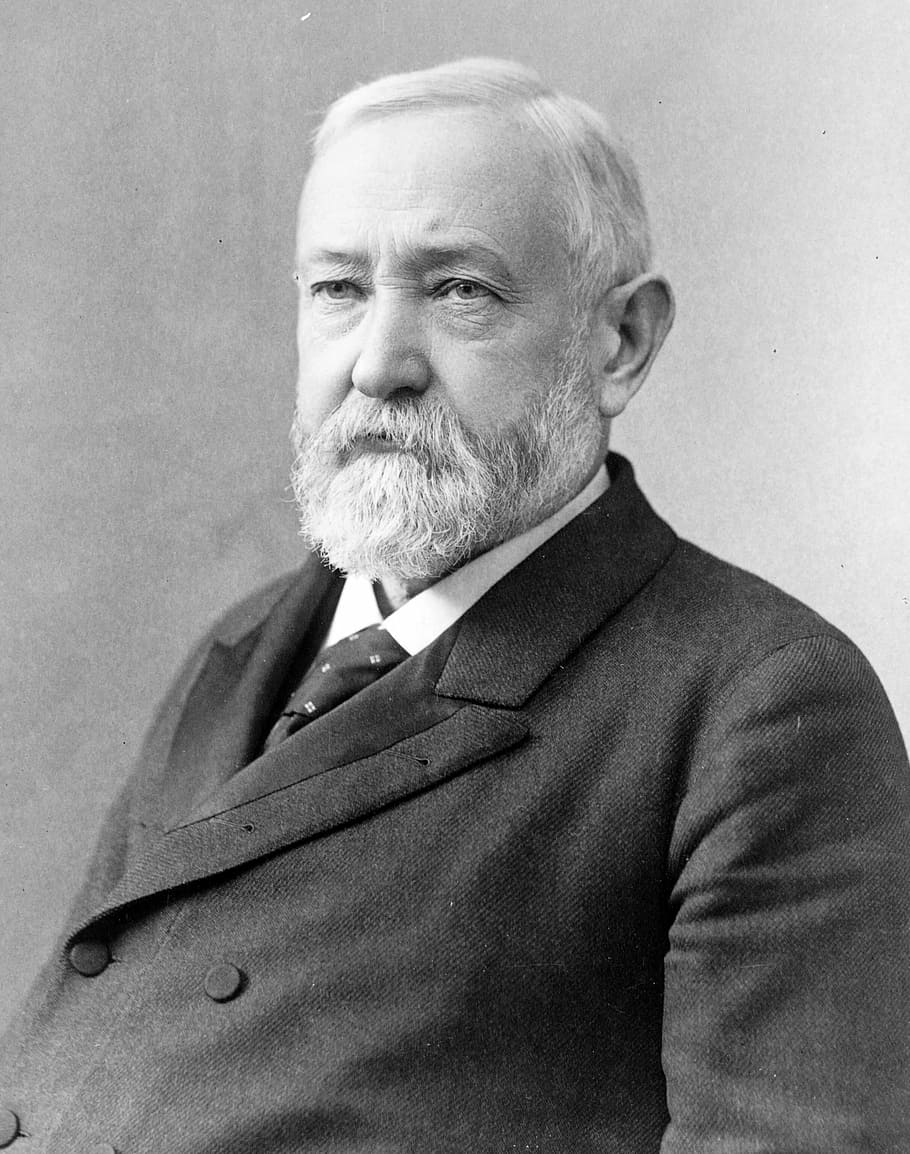 HD wallpaper: Benjamin Harrison Portrait, photo, president, public