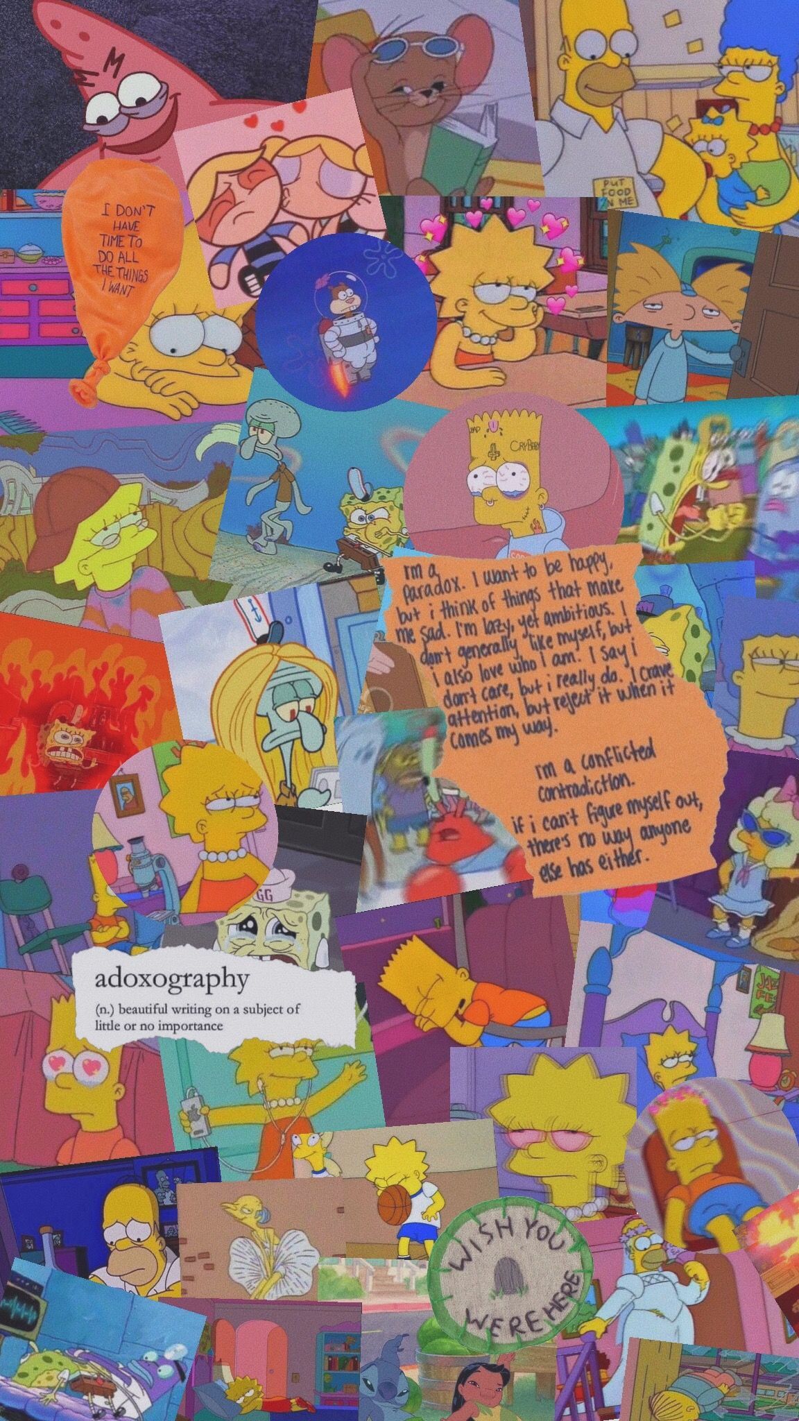 Sad Aesthetic Wallpaper Simpsons Wallpaper