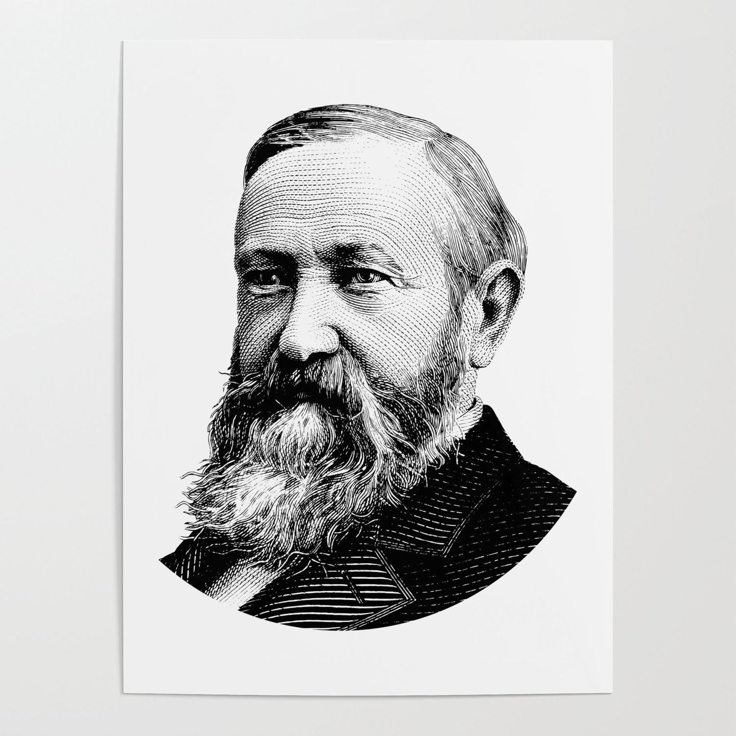 President Benjamin Harrison Graphic Poster
