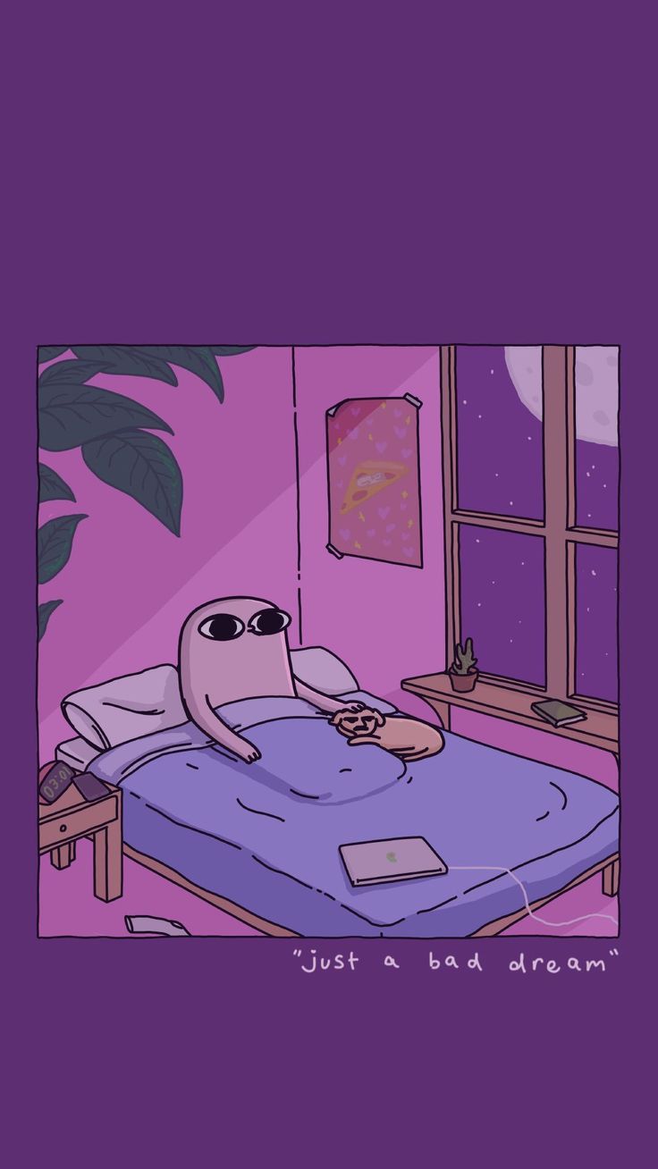 sad cartoon aesthetic wallpapers phone kawaii iphone fondos soft pantalla anime backgrounds purple vsco dark trendy pastel myhappiness nct lol