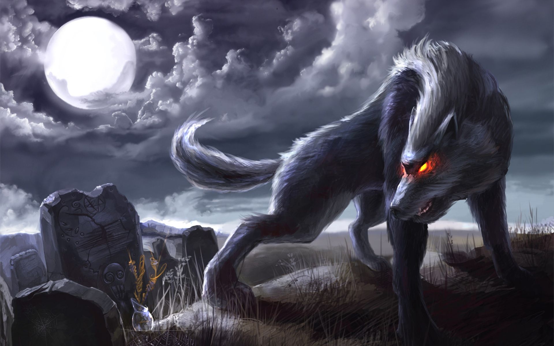 Wolf And Dragon Wallpaper Wallpaper Anime