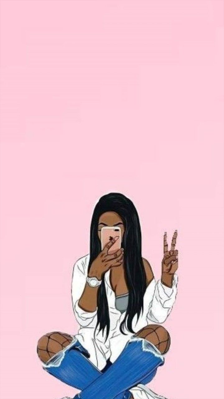 Wallpaper Black Girl Drawings Tumblr