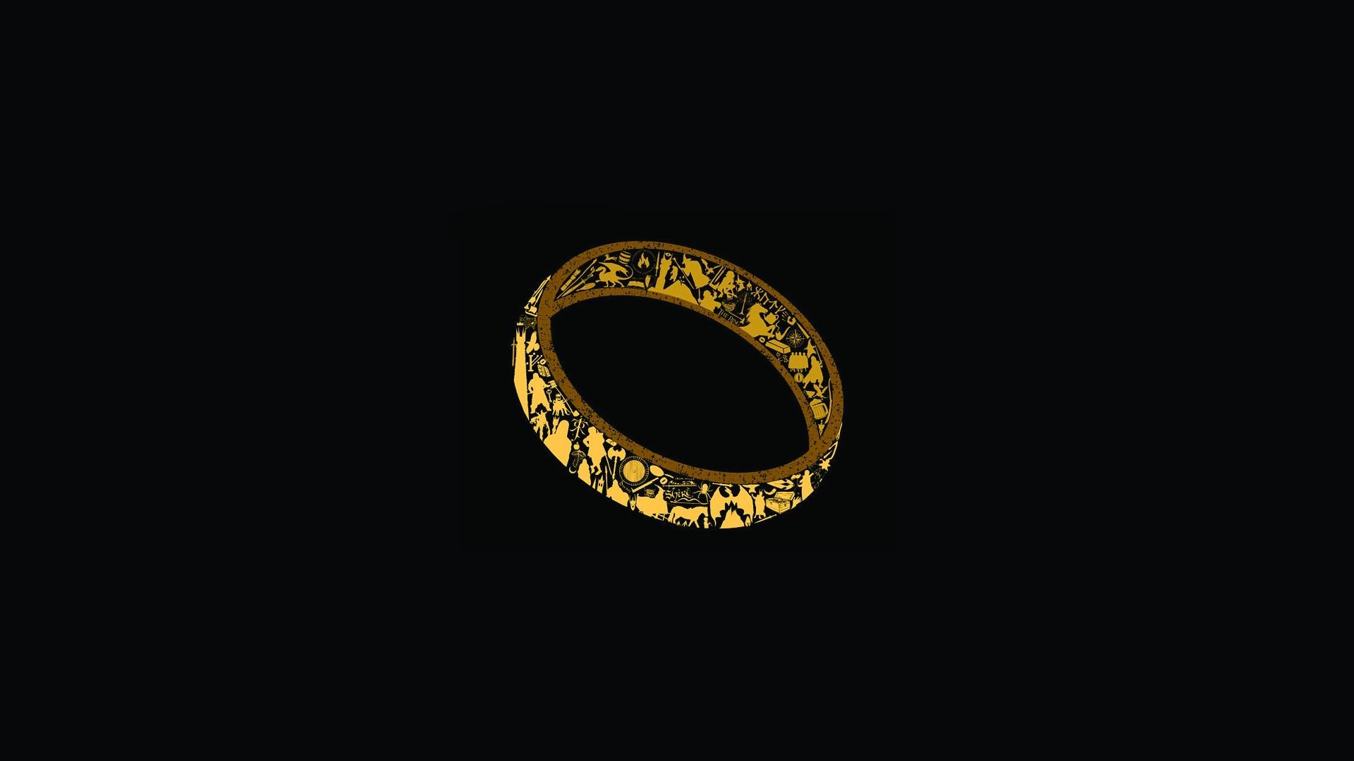 The Lord of the Rings The One Ring abstract geek minimalistic wallpaper. Minimal wallpaper, Minimalist wallpaper, Wallpaper