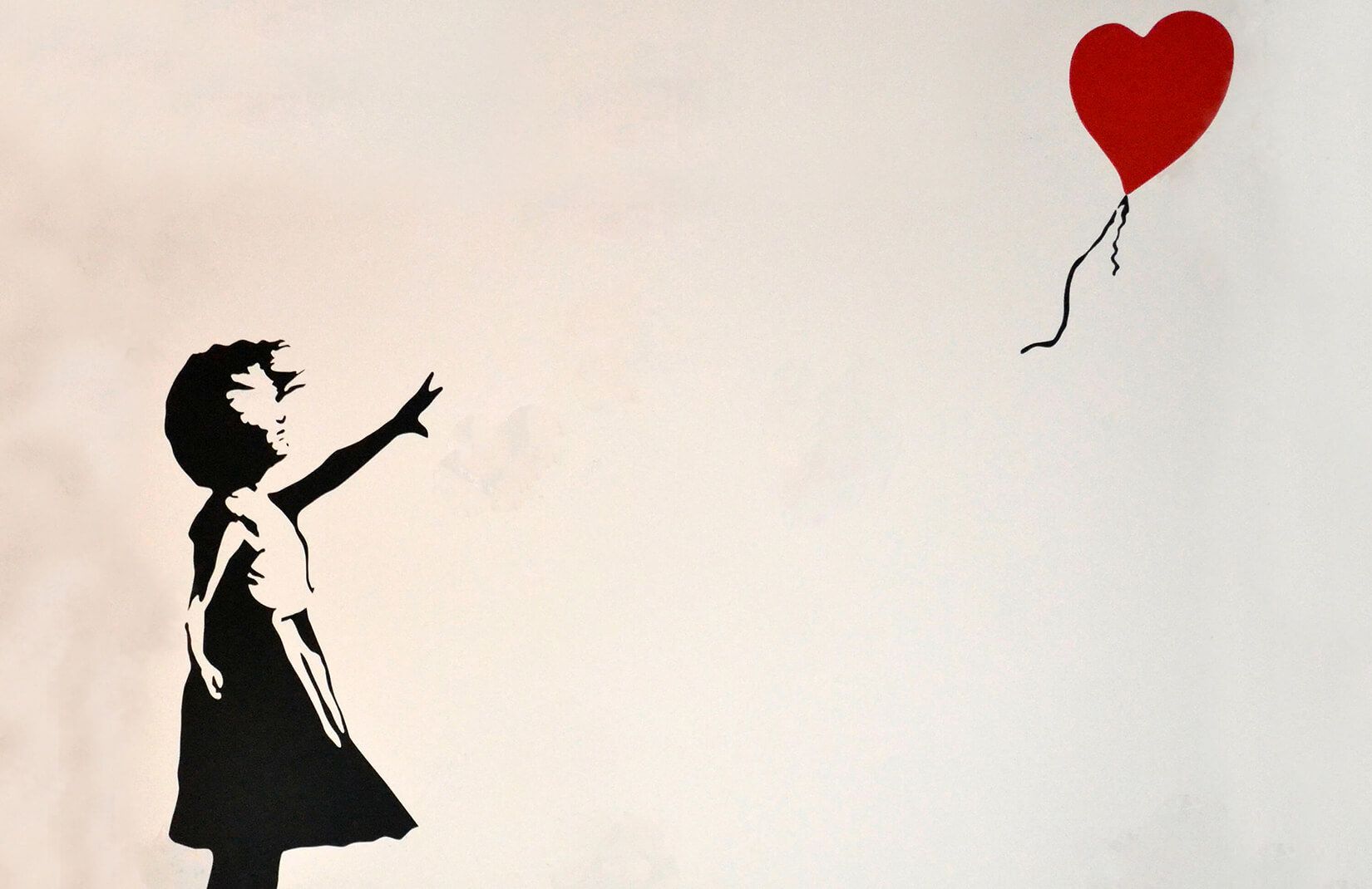 Banksy Balloon Girl Mural. Banksy, Girl wallpaper, Graffiti wall
