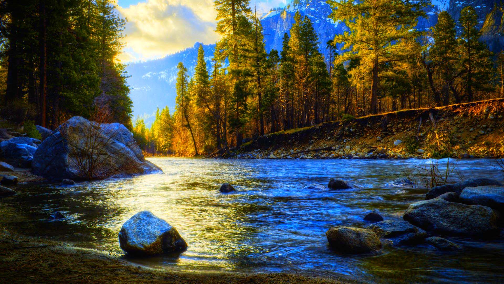 Spring River Nice Image Download Picture Photo Wallpaper Download