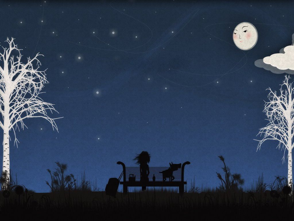Lonely Girl On Bench Girl And Bench, HD Wallpaper