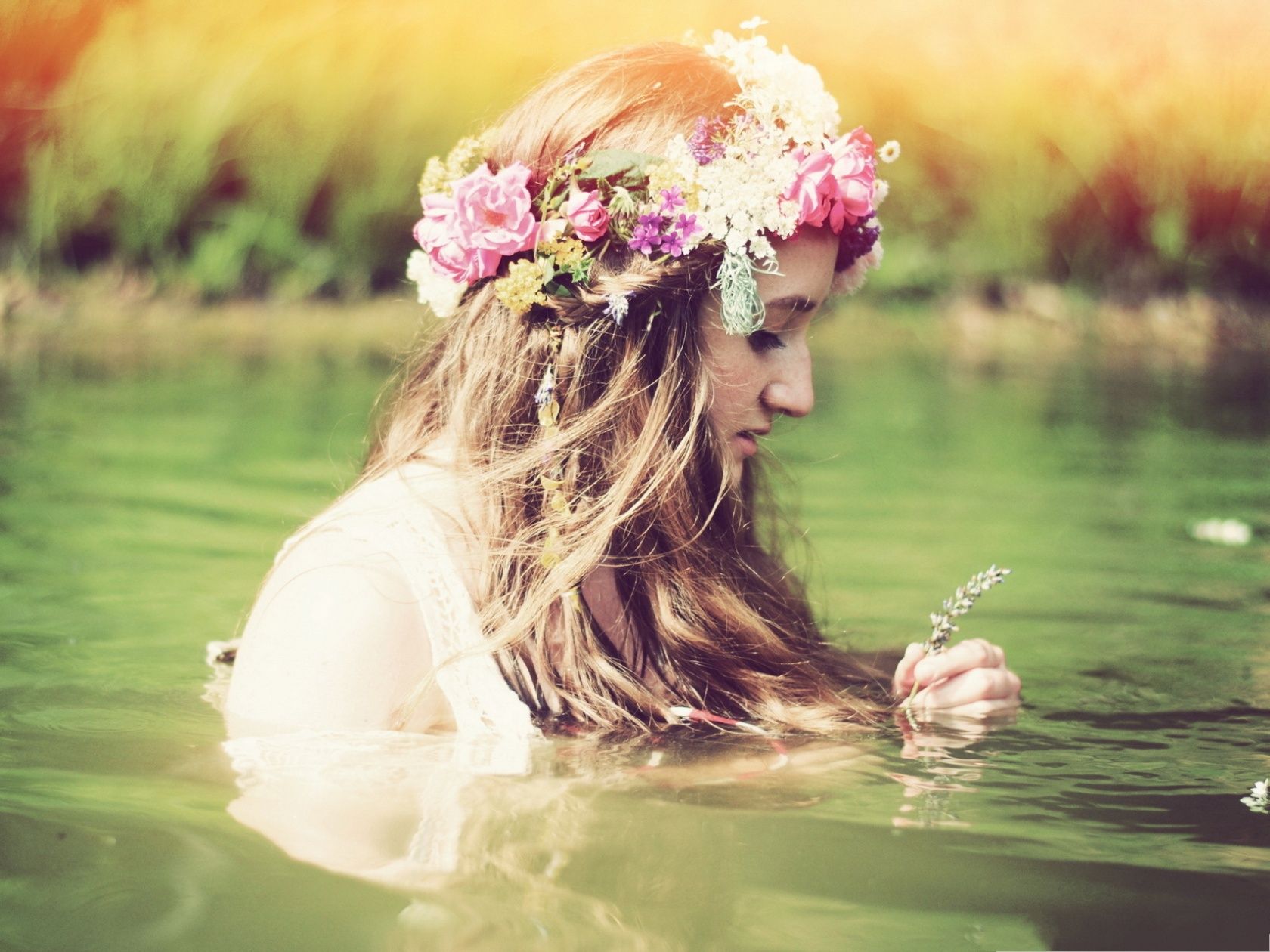 Girl In River