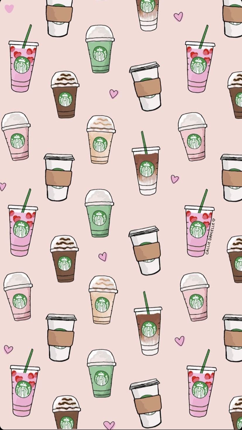By. Cute background for iphone, Starbucks