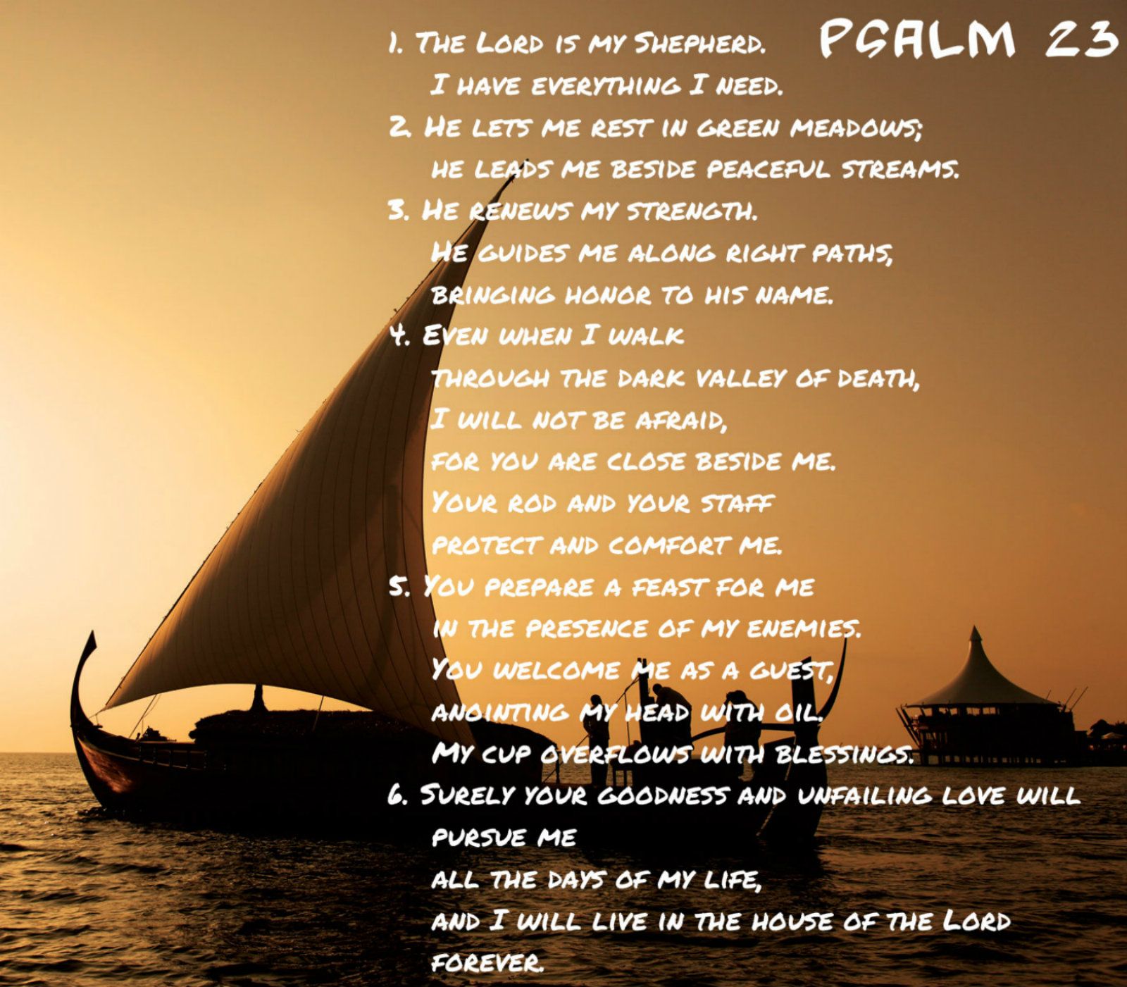 23 Psalm Wallpaper KJV