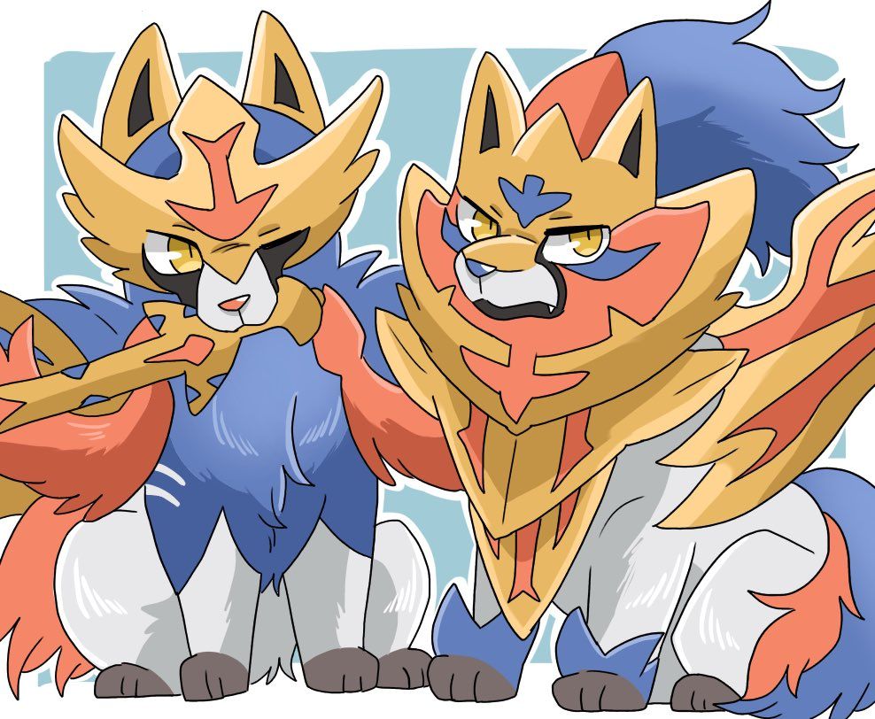 Download Zamazenta And Zacian From Pokemon Wallpaper