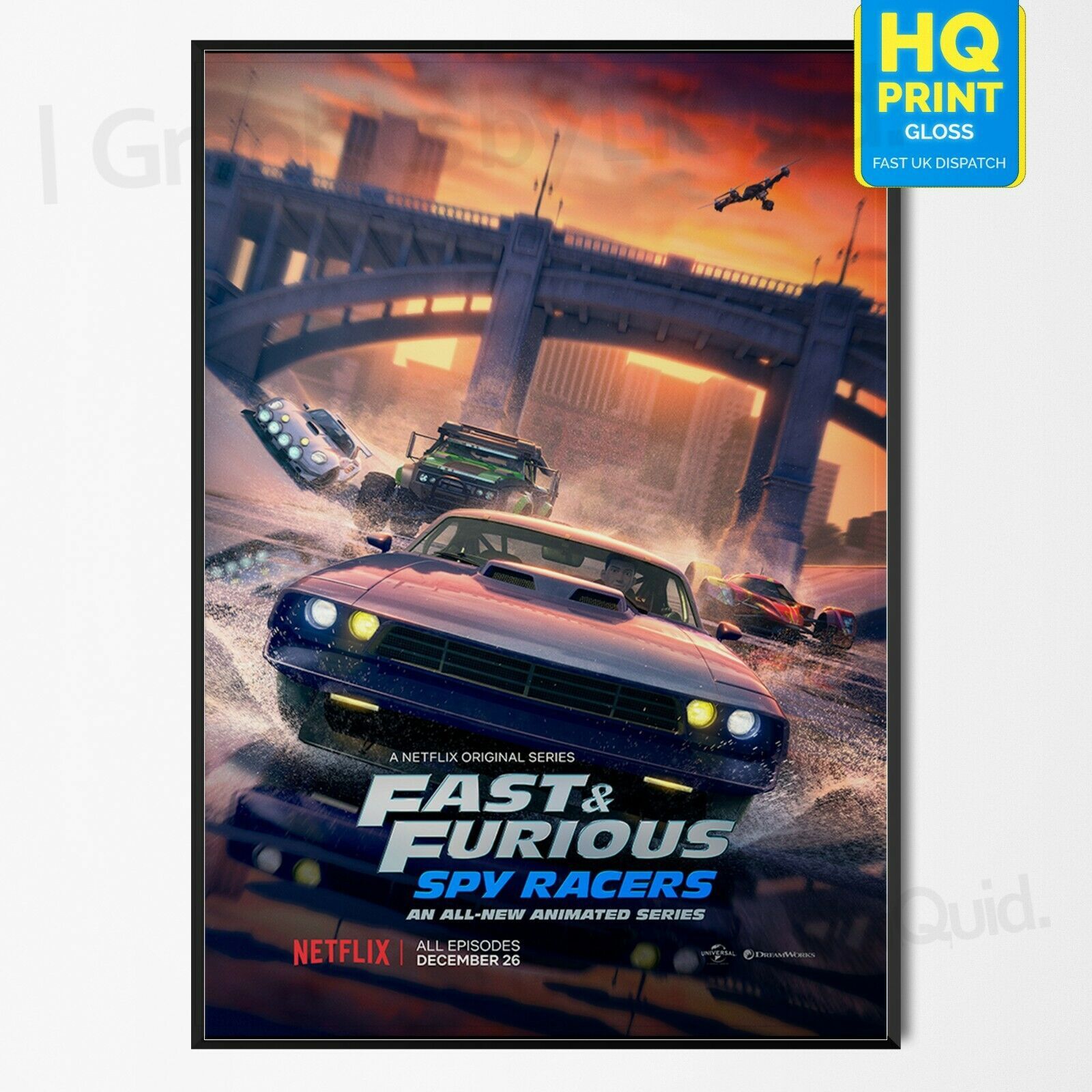 Fast & Furious Spy Racers Poster Art Print 2019 Netflix TV Series