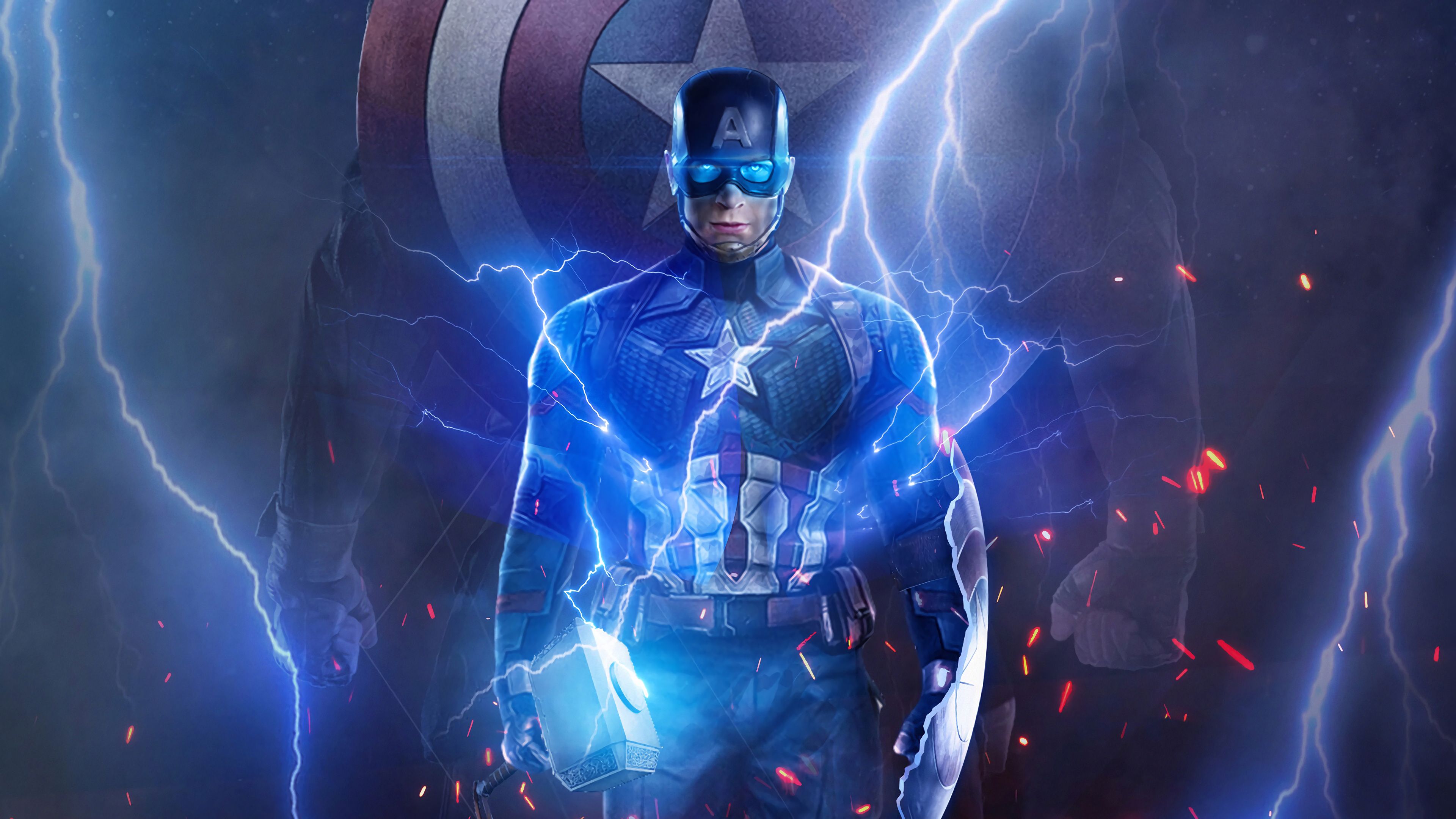 Hammer With Captain America Wallpapers Wallpaper Cave