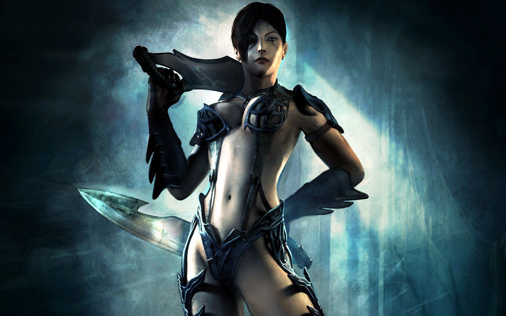 Background, Warrior Women Fantasy Art Background, Fighting