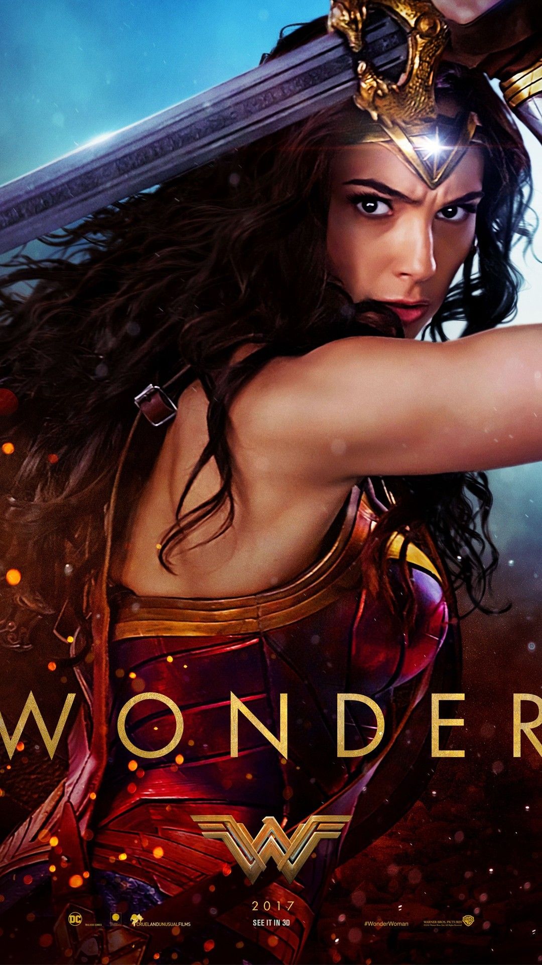 Wonder Woman Wallpaper 2017 3D iPhone Wallpaper