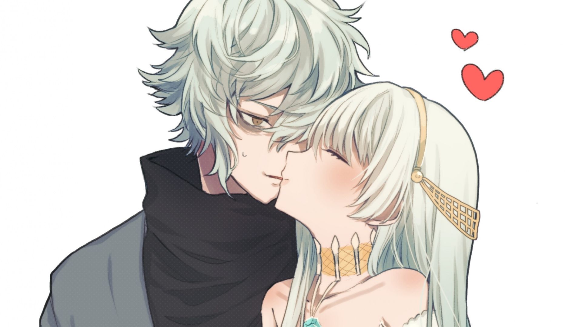 Kiss, Couple, Romance, Anastasia, Kadoc Zemlupus, Anime