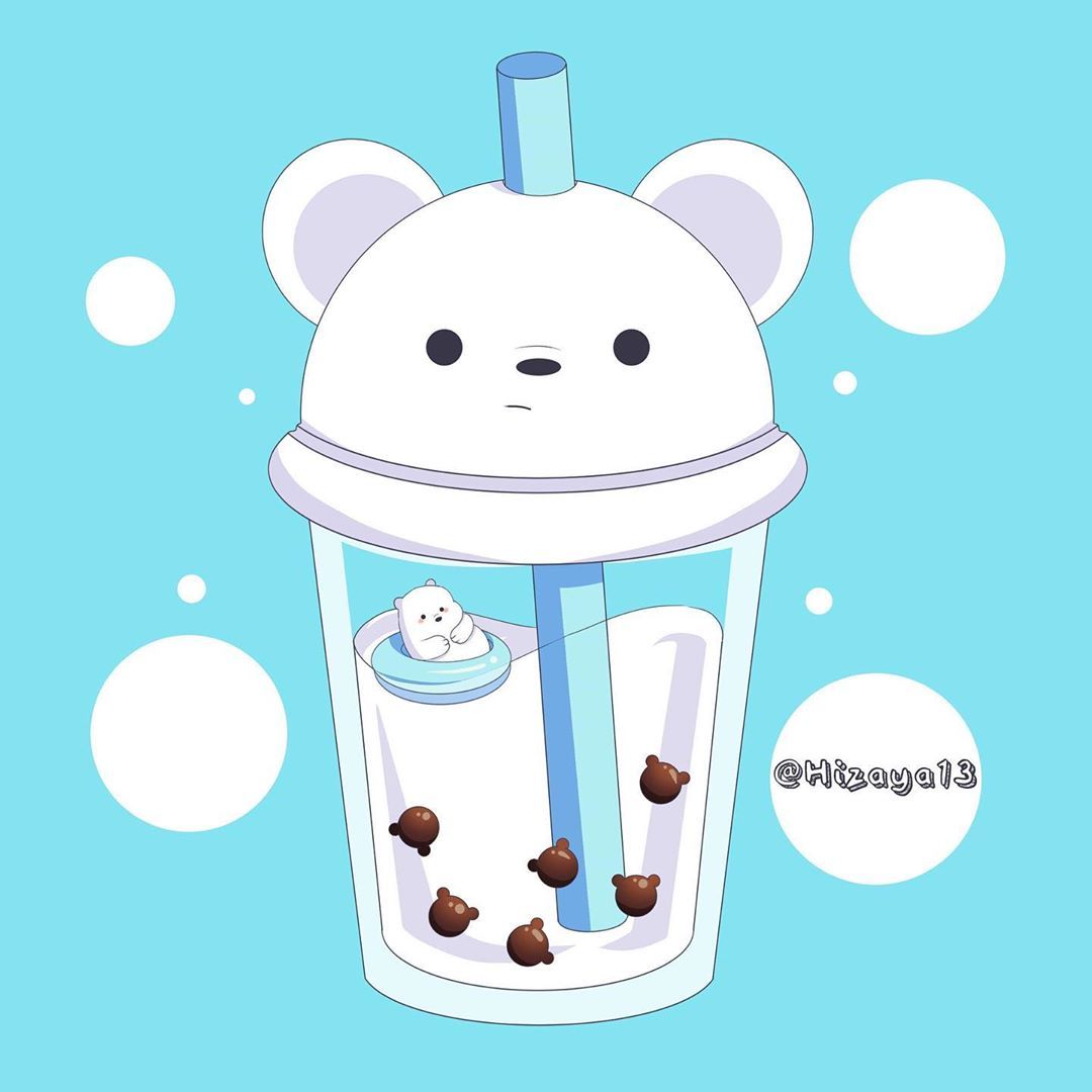 Hizaya13 On Instagram: “Milk Flavour With Bear Boba For Icebear #webearbears #icebear #icebe. Cute Panda Wallpaper, Cute Cartoon Wallpaper, Cute Emoji Wallpaper